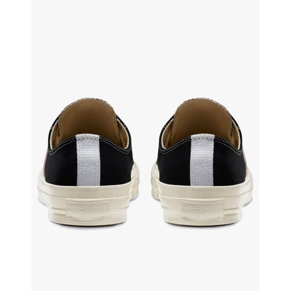 Converse x Comme des Garcons Large Emblem Low Top Canvas Sneakers in Black 11 - Picture 5 of 15